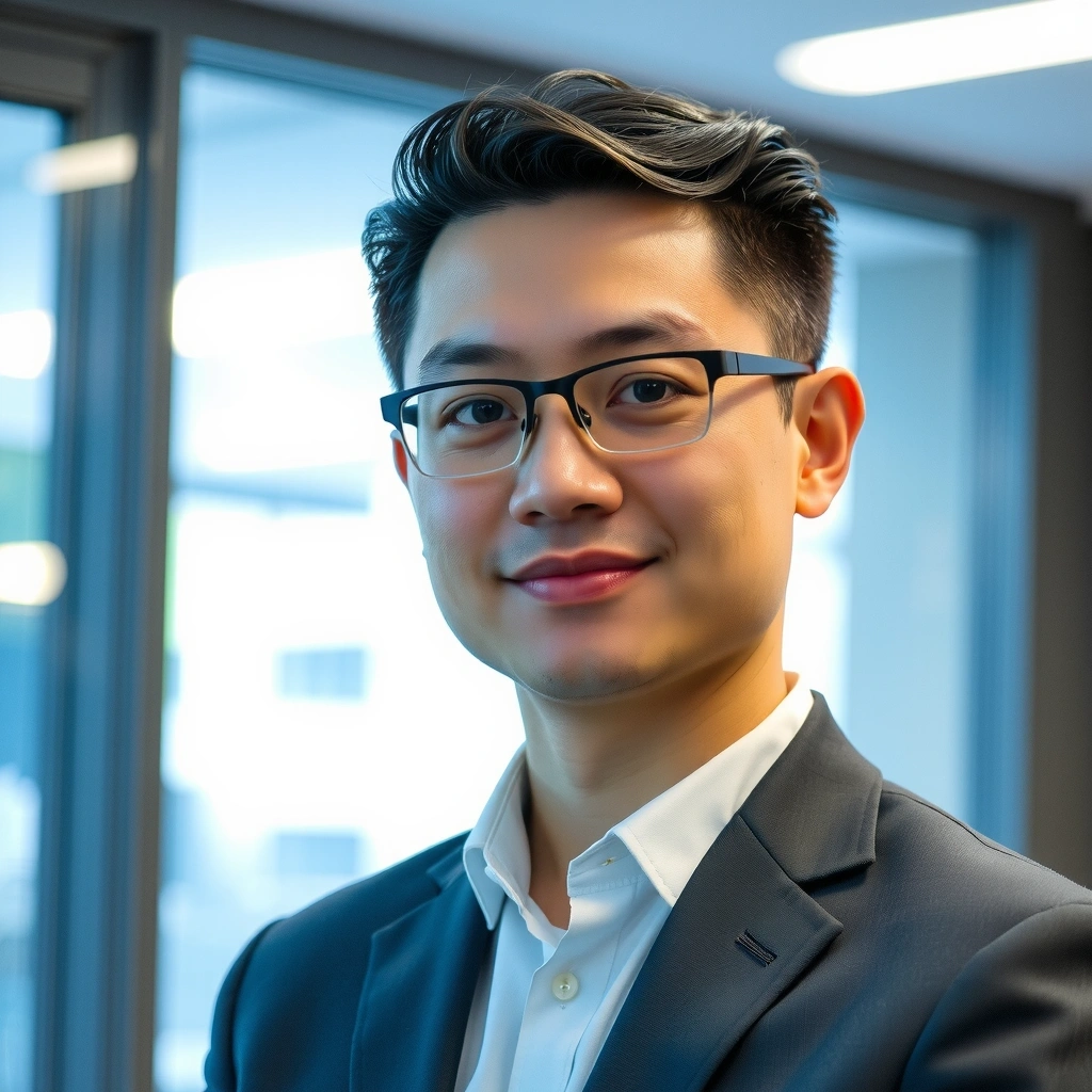 Professional game developer portrait